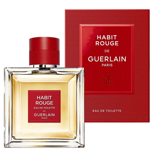Habit Rouge 3.3oz Men EDT Spray by Guerlain