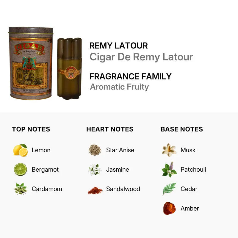 Cigar By Remy Latour 3.3oz M EDT Spray