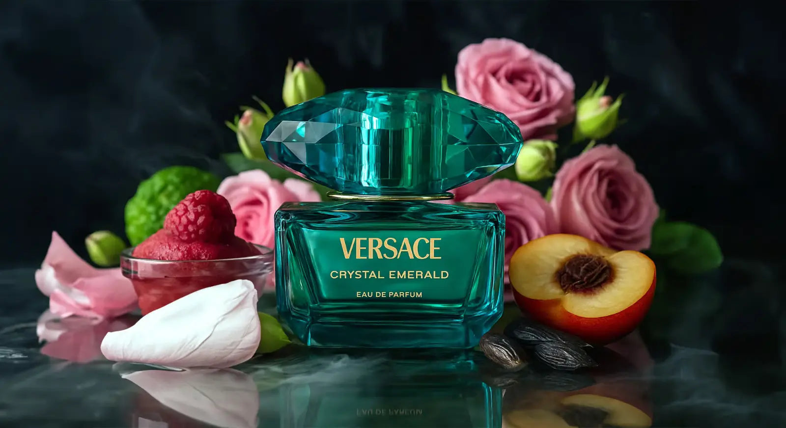 Crystal Emerald by Versace fresh floral woody scent for women