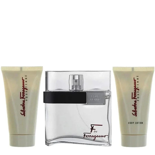 F By Salvatore Ferragamo For Men (3pc Gift Set) - perfumesandrea