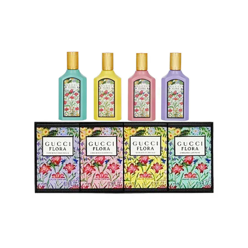 Gucci Flora Mini Set for Women 4x0.16oz EDP perfume collection
