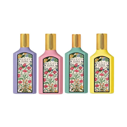 Gucci Flora mini bottles EDP set detail