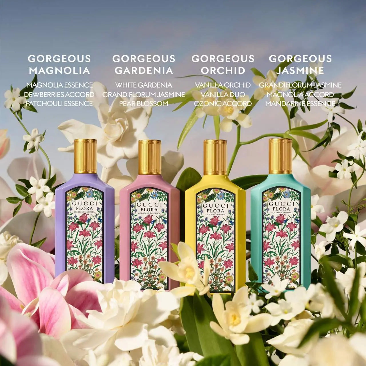 Gucci Flora mini perfumes elegant floral collection for women
