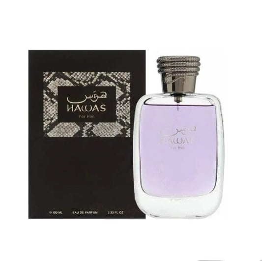 Hawas By Rasasi For Men's 3.4 oz Eau De Parfum Spray - perfumesandrea