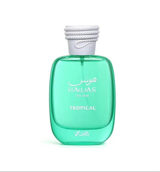 Hawas Tropical Rasasi EDP bottle detail