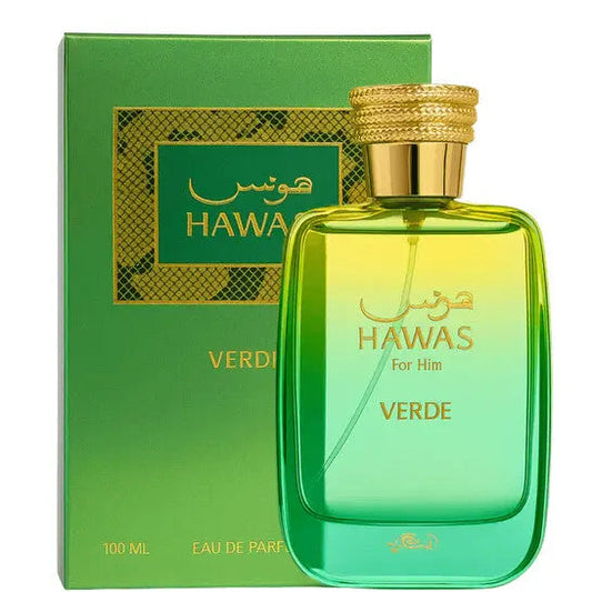 Hawas Verde by Rasasi for Men 3.38oz EDP perfume bottle