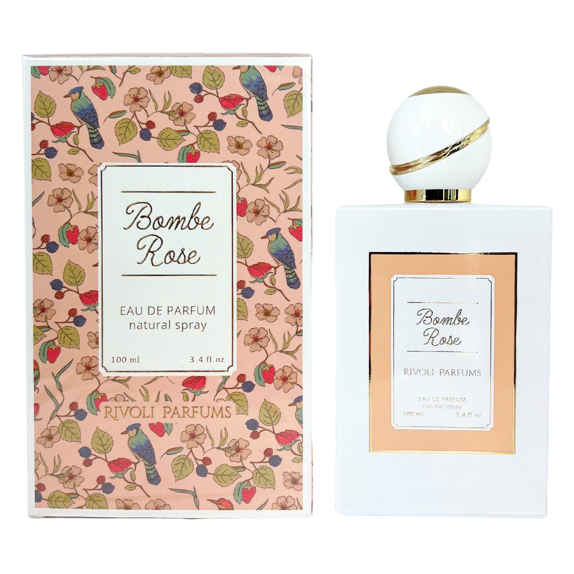 Rivoli Bombe Rose 3.4oz Women EDP Spray by Rivoli