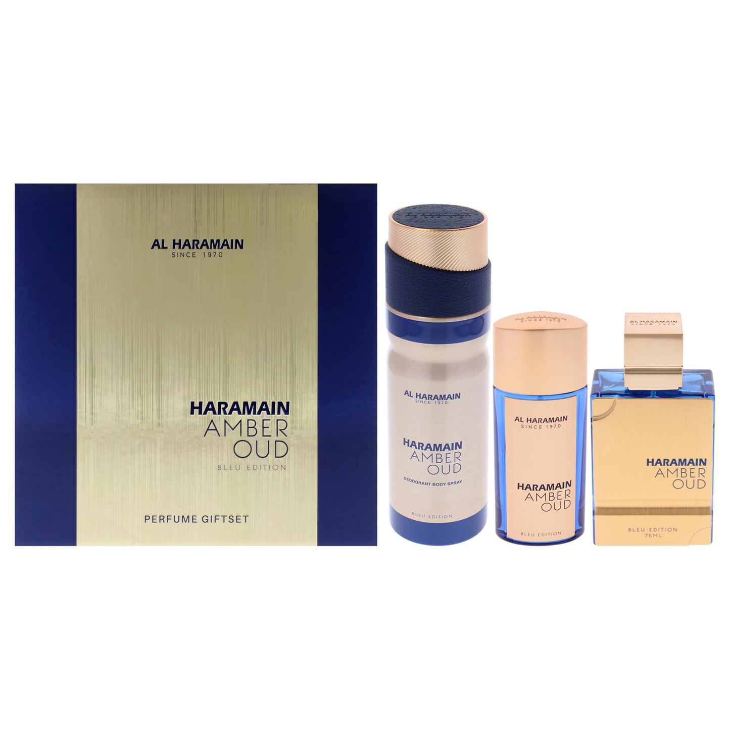 Al Haramain Amber Bleu 3-Piece Set 2.5oz EDP Spray by Al Haramain