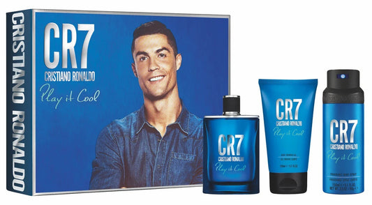 Cristiano Play Cool 3-Piece Set 3.4oz Men EDT Spray by Cristiano Ronaldo