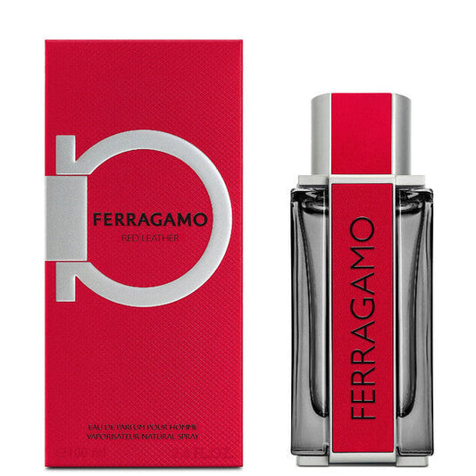 Salvatore Ferragamo Red Leather 3.4oz Men EDP Spray by Salvatore Ferragamo