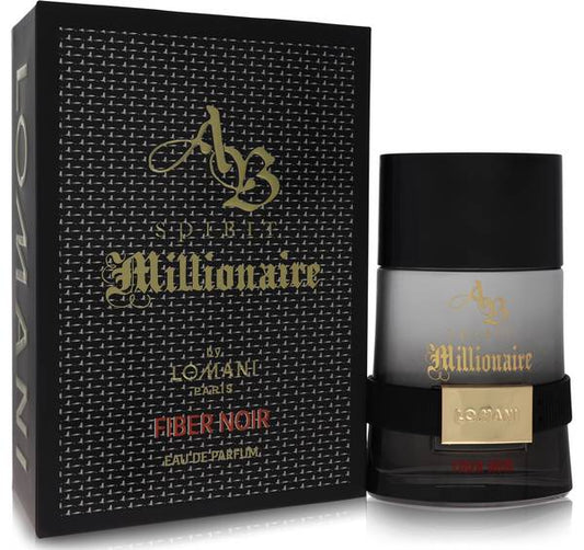 Lomani AB Spirit Millionaire Fiber Noir 3.3oz Men EDP Spray by Lomani