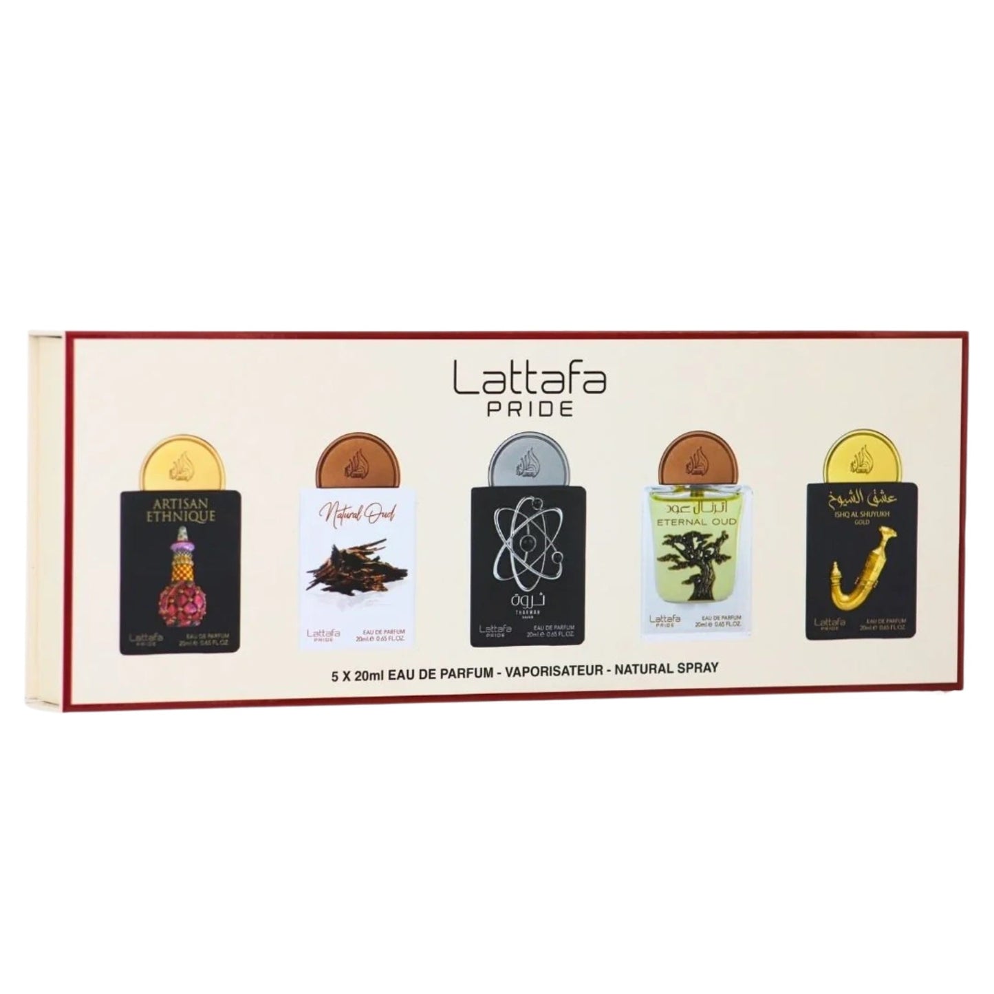 Lattafa Pride Mini 5-Piece Set 0.5oz Unisex EDP Spray by Lattafa