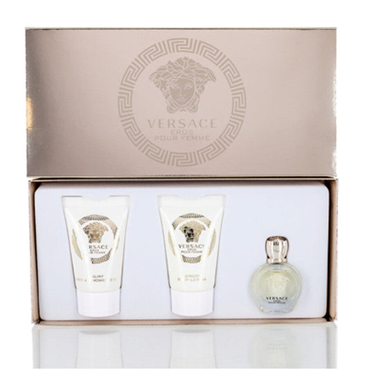 Versace Eros Mini Set 3-Piece 0.17oz Women EDP Spray by Versace
