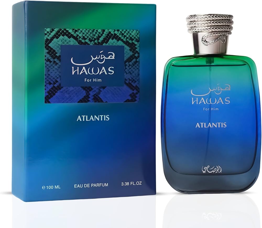 Hawas Atlantis 3.38oz Unisex EDP Spray by Rasasi