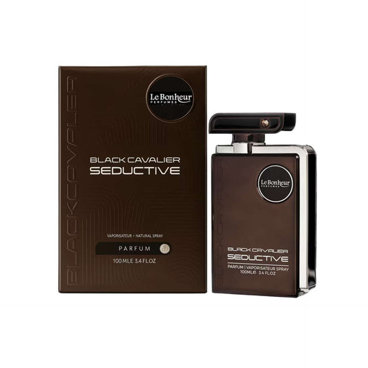 Le Bonheur Black Cavalier Seductive 3.4oz Men EDP Spray by Le Bonheur