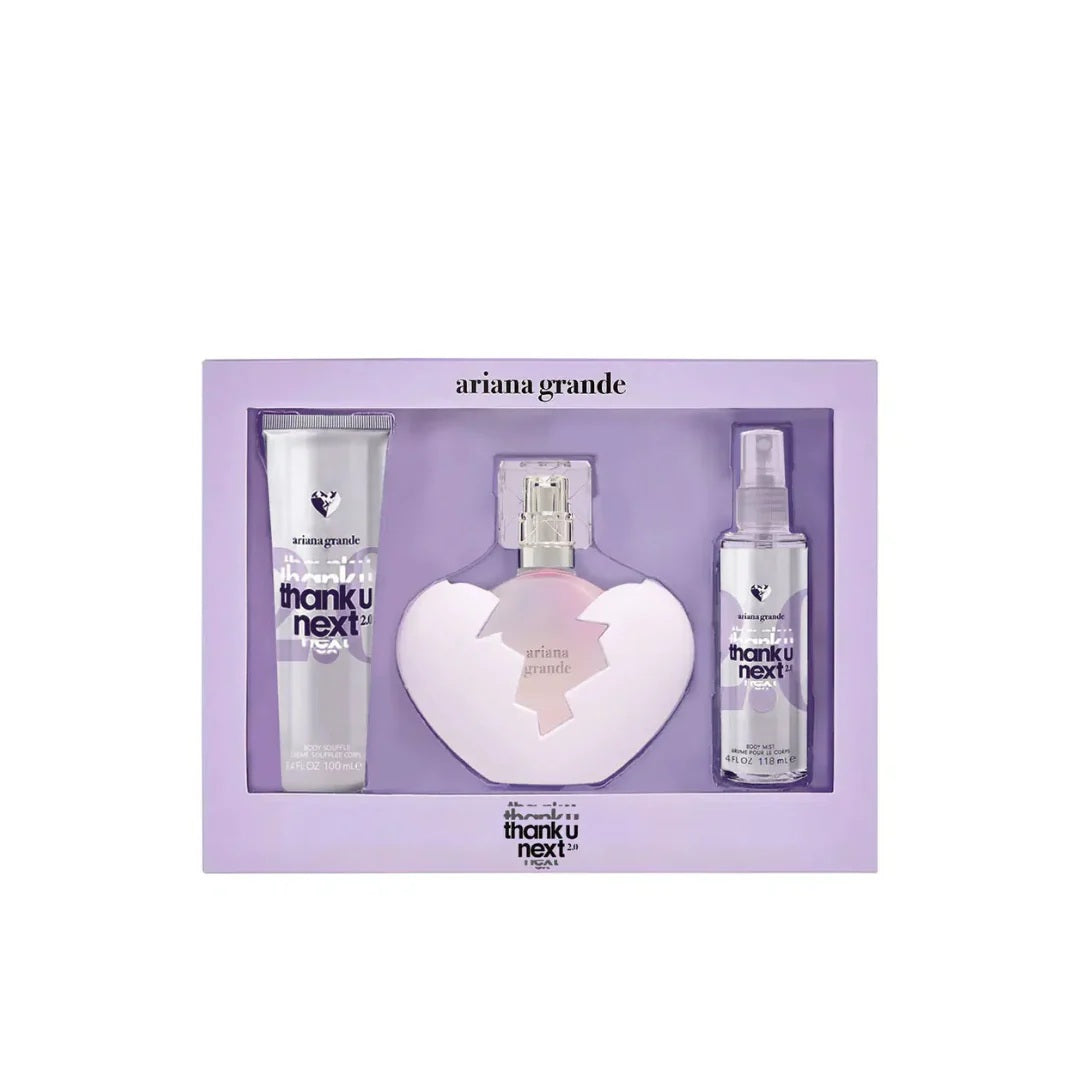 Ariana Grande Thank U Next 2.0 3-Piece Set 3.4oz Women EDP Spray by Ariana Grande