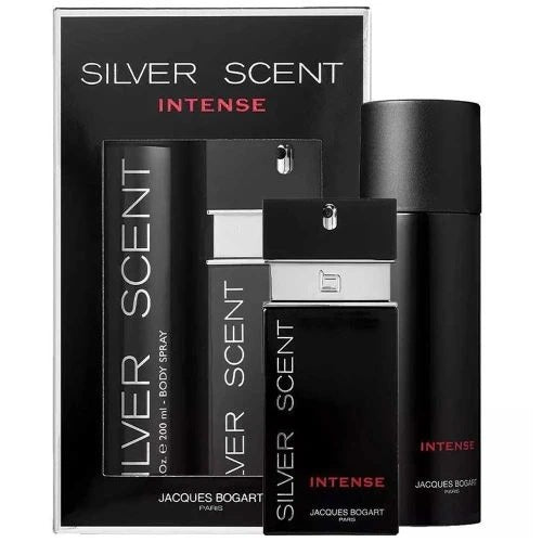 Jacques Bogart's Silver Scent Intense 2-Piece Set 3.3oz Men EDT Spray by Jacques Bogart