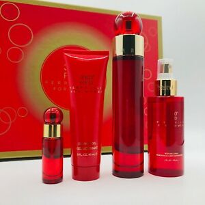 Perry Ellis 360 Red 4-Piece Set 3.4oz Women EDP Spray by Perry Ellis