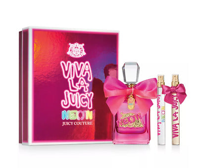 Juicy Couture Viva La Juicy Neon 3-Piece Set 3.4oz Women EDP Spray by Juicy Couture