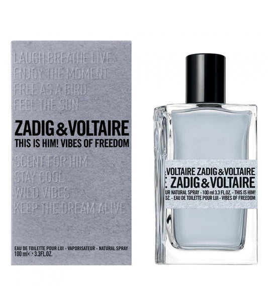 Zadig & Voltaire Vibes Of Freedom 3.3oz Men EDT Spray by Zadig & Voltaire