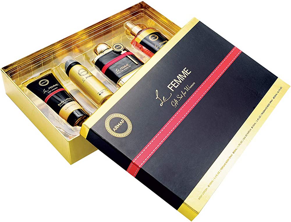 Armaf Le Femme 4-Piece Set 3.4oz Women EDP Spray by Armaf
