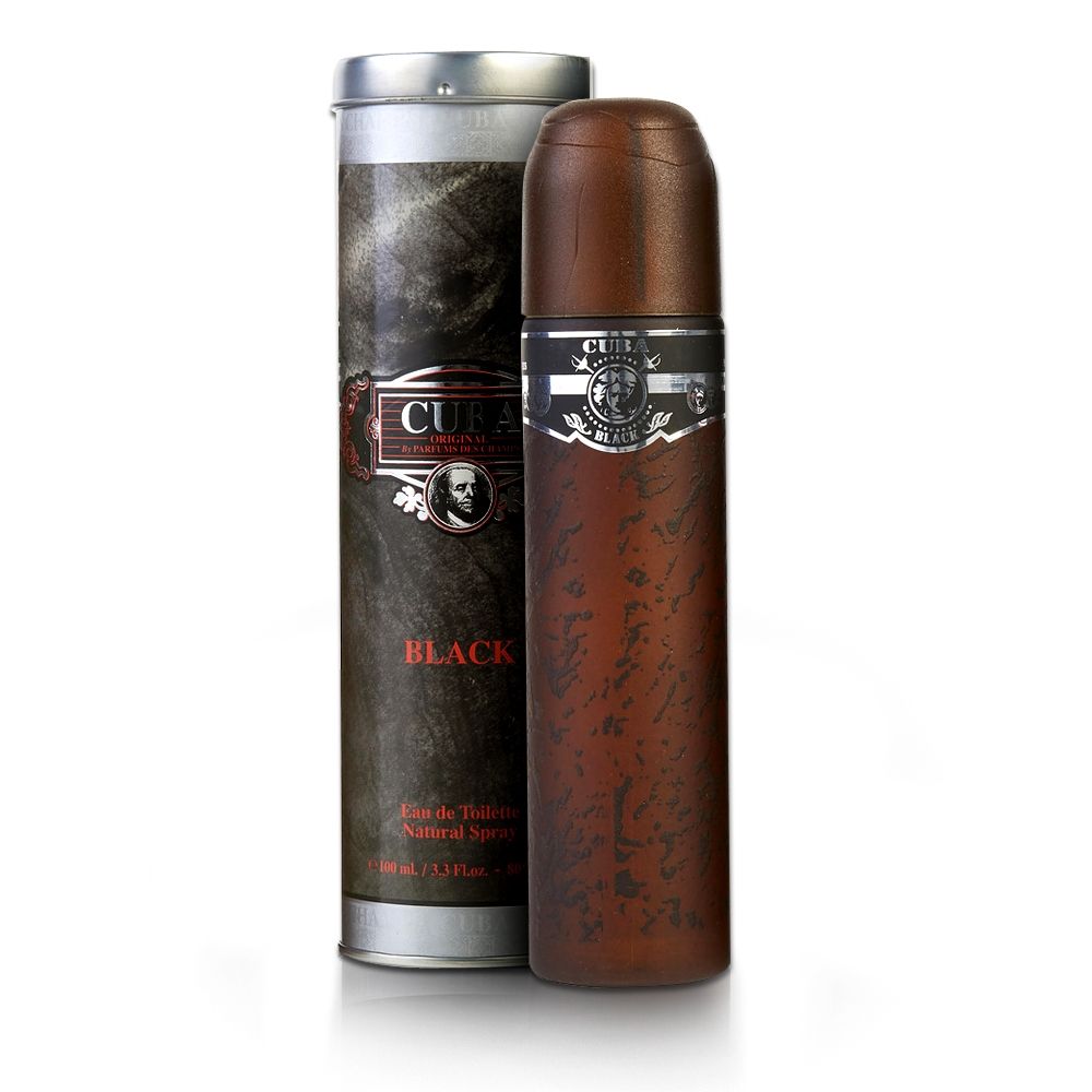 Cuba Black 3.3oz Men EDT Spray by Cuba