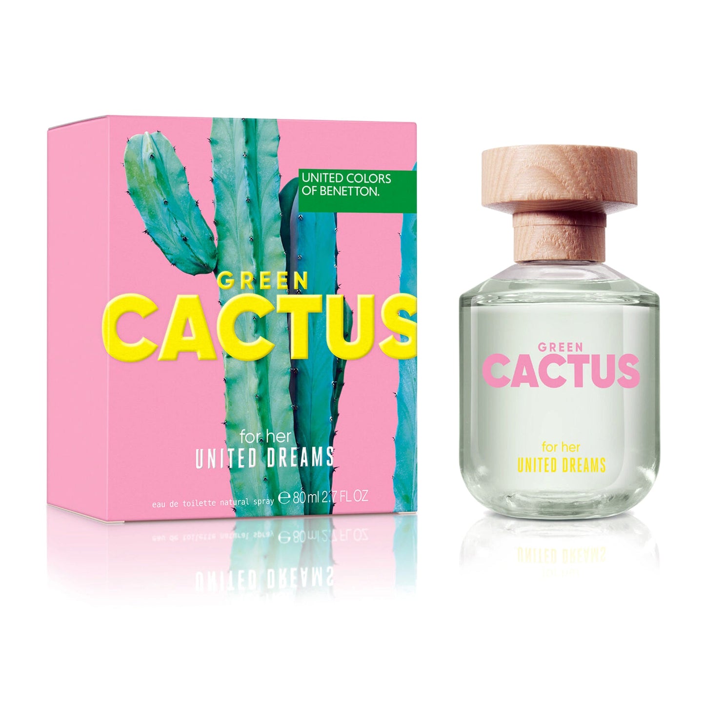 Benetton Green Cactus 2.7oz Women EDT by Benetton