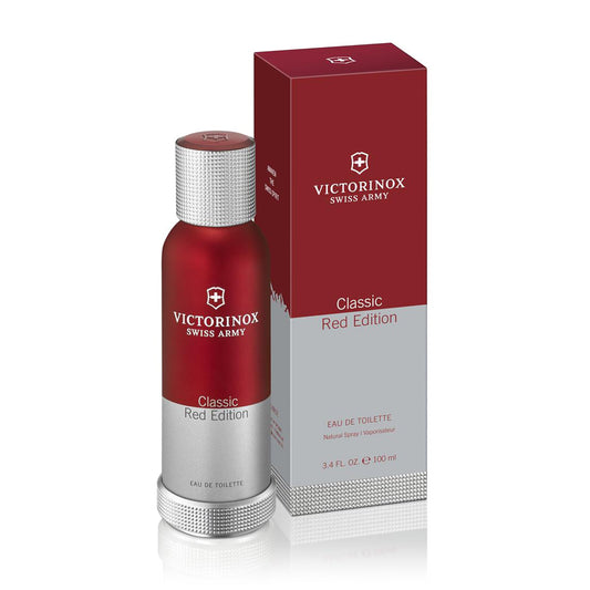 Victorinox Swiss Army Red 3.4oz Men EDT Spray by Victorinox