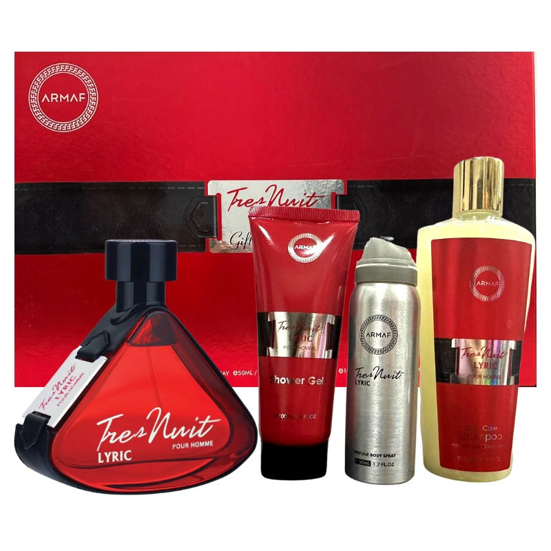 Armaf Tres Nuit Lyric 4-Piece Set 3.4oz Men by Armaf