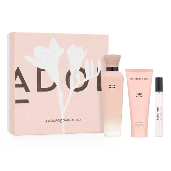Adolfo Dominguez Nude Musk 3-Piece Set 4.1oz Women EDP Spray by Adolfo Dominguez