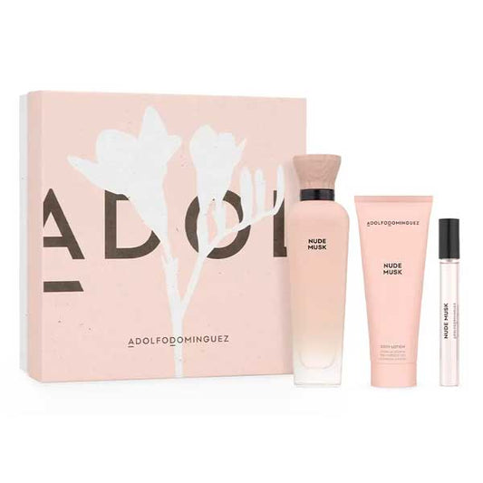 Adolfo Dominguez Nude Musk 3-Piece Set 4.1oz Women EDP Spray by Adolfo Dominguez