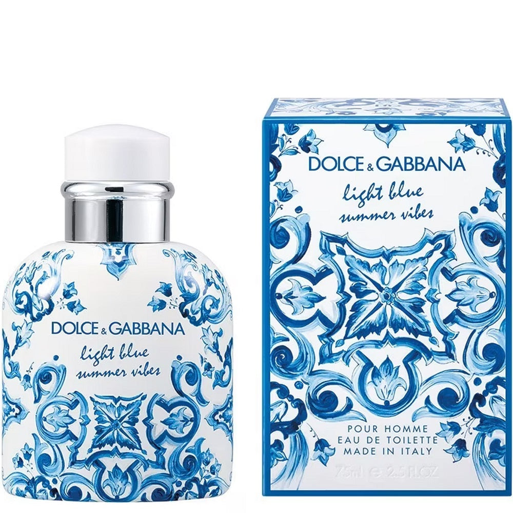 Dolce & Gabbana Light Blue Summer Vibes 2.5oz Men Spray EDT by Dolce & Gabbana