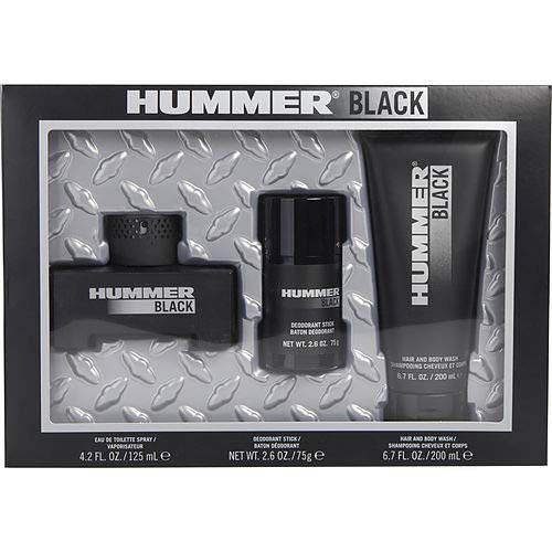 Hummer Black 3-Piece Set 4.2oz Men EDT Spray by Hummer