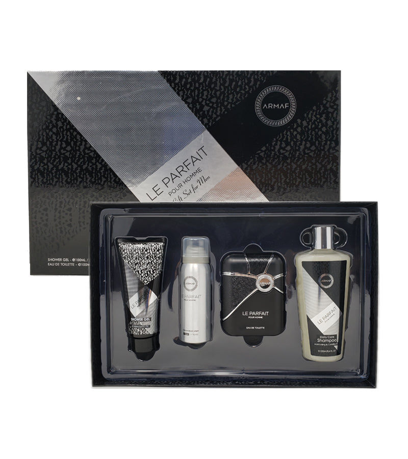 Armaf Le Parfait 4-Piece Set 3.4oz Men EDP Spray by Armaf