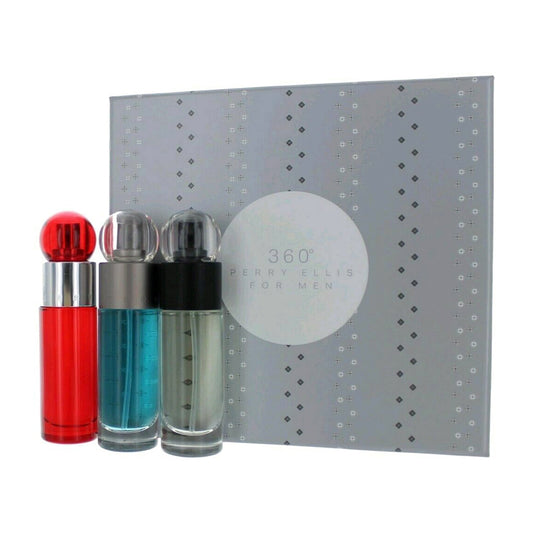 Perry Ellis 360 Trio 3-Piece Set 1.0oz Men EDT Spray by Perry Ellis