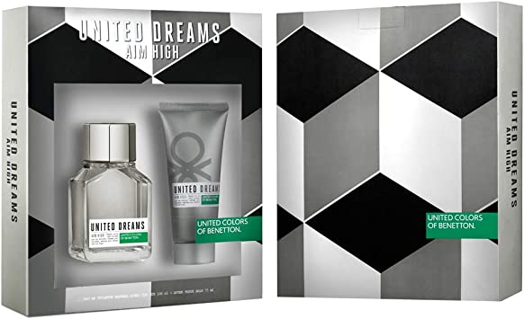 Benetton Aim High 2-Piece Set 3.4oz Men EDT Spray by Benetton