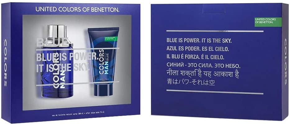 Benetton Color Blue 2-Piece Set 3.3oz Men EDT Spray by Benetton