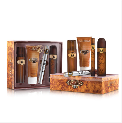 Cuba Gold 5-Piece Set 3.4oz Men EDT Spray by Cuba