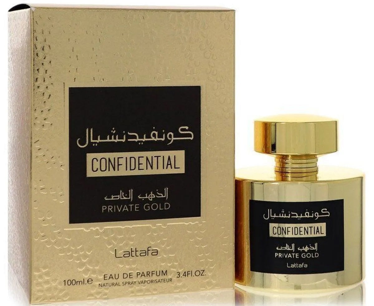 Lattafa Confidencial Private Gold 3.4oz Unisex EDP Spray by Lattafa