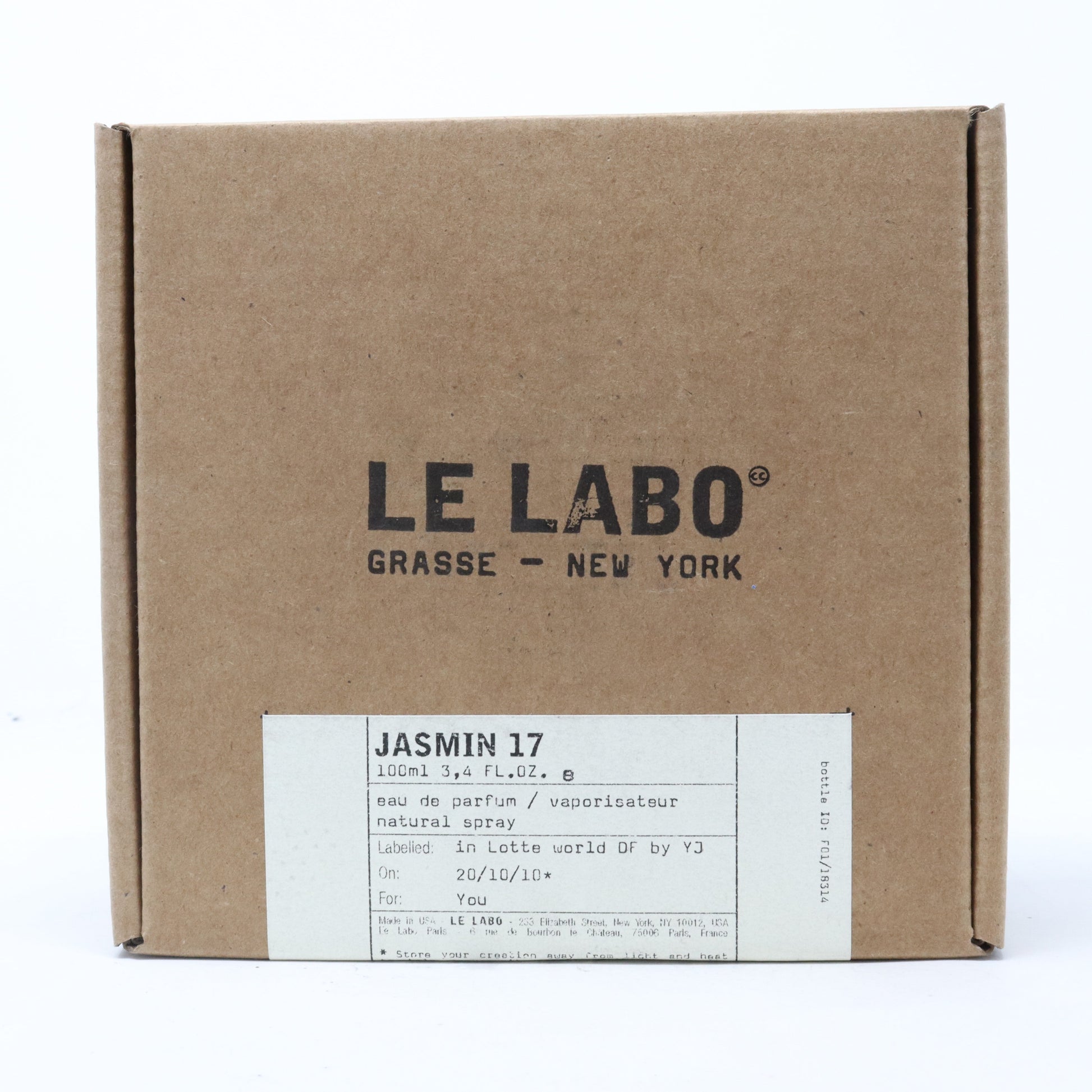Le Labo Jasmin 17 3.4oz Unisex EDP Spray by Le Labo