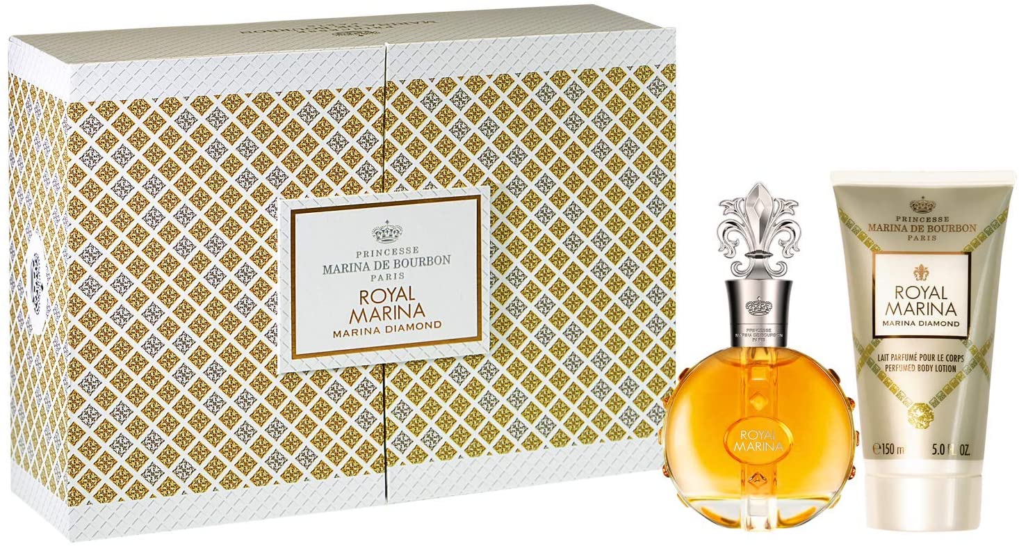 Marina De Bourbon Royal Marina 3-Piece Set 3.4oz Women EDP Spray by Marina De Bourbon