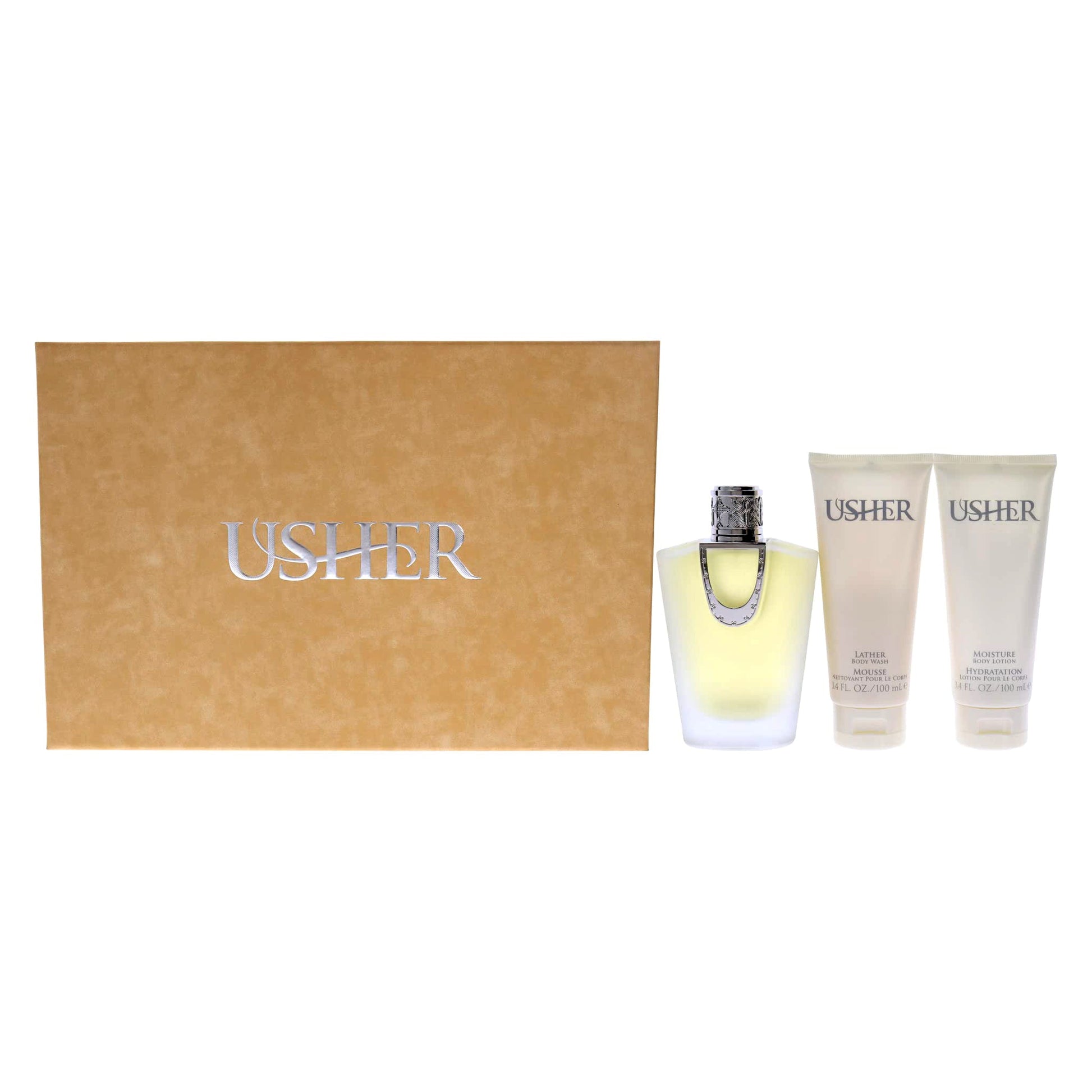 Usher 3-Piece Set 3.4oz Women EDP Spray by Usher