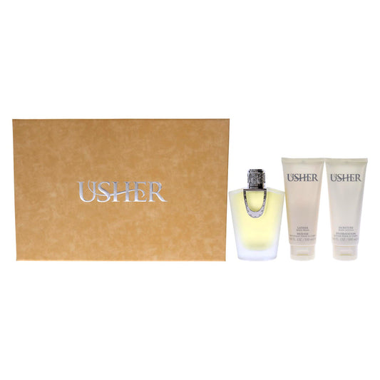 Usher 3-Piece Set 3.4oz Women EDP Spray by Usher