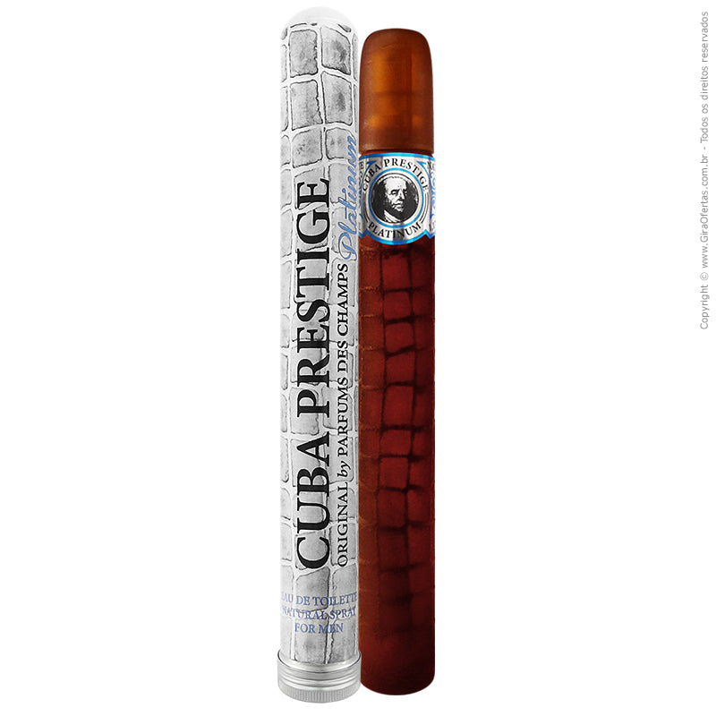 Cuba Prestige Platinum 1.17oz Men EDT by Cuba