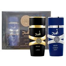 Lattafa Asad 2-Piece Set 3.4oz Men EDP Spray by Lattafa