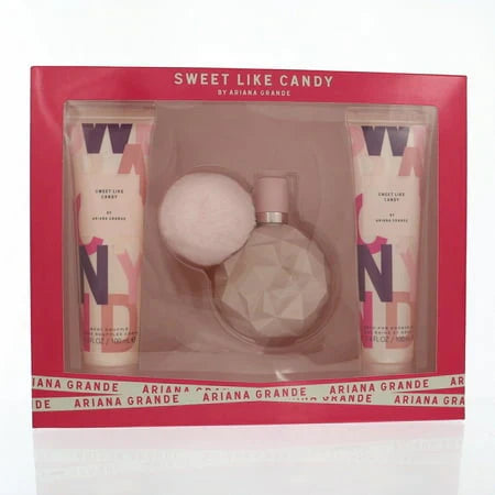 Ariana Grande Sweet Like Candy 3-Piece Set 3.4oz Women EDP Spray by Ariana Grande