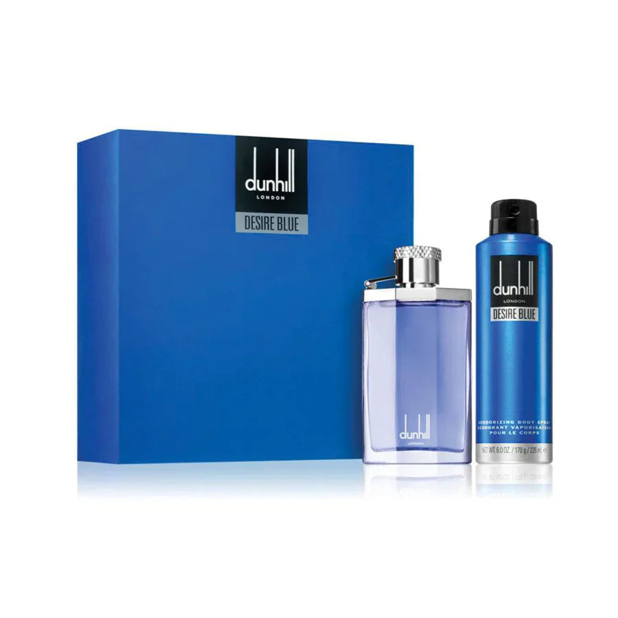 Desire Blue 2-Piece Set 3.4oz Men EDT Spray by Alfred Dunhill