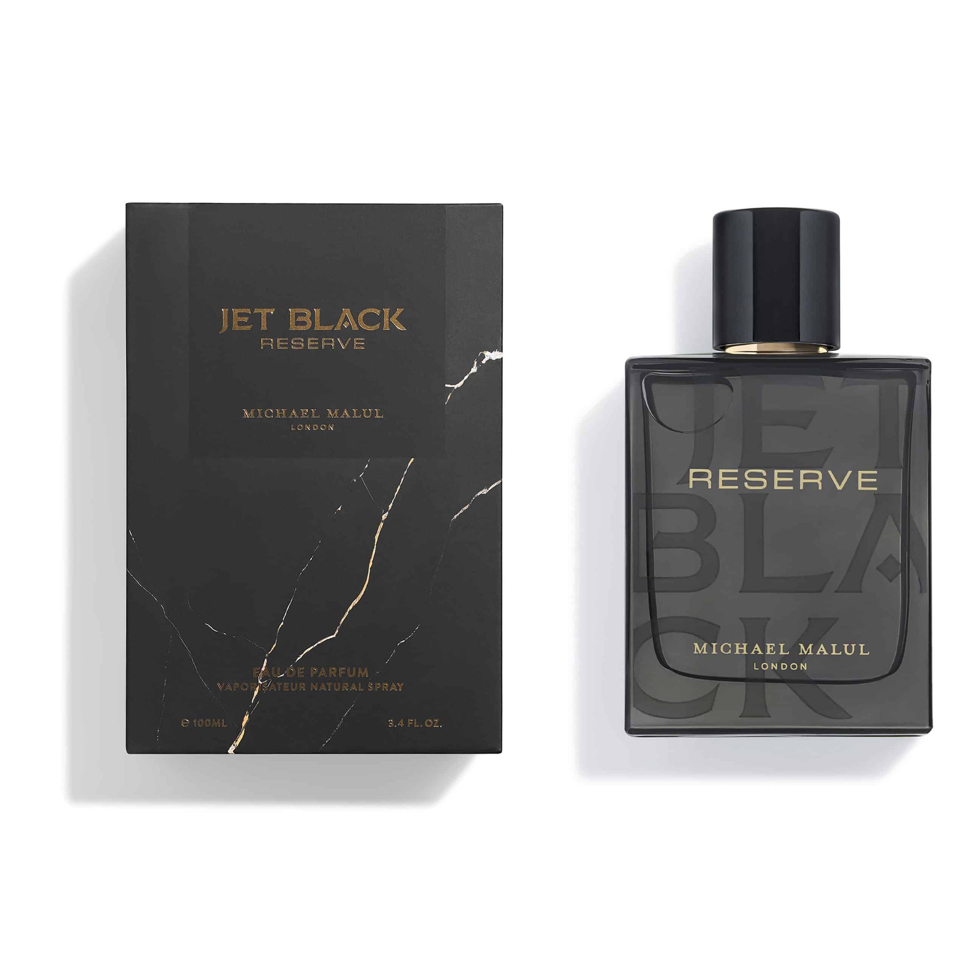 Michael Malul Jet Black Reserve 3.4oz Men EDP Spray by Michael Malul