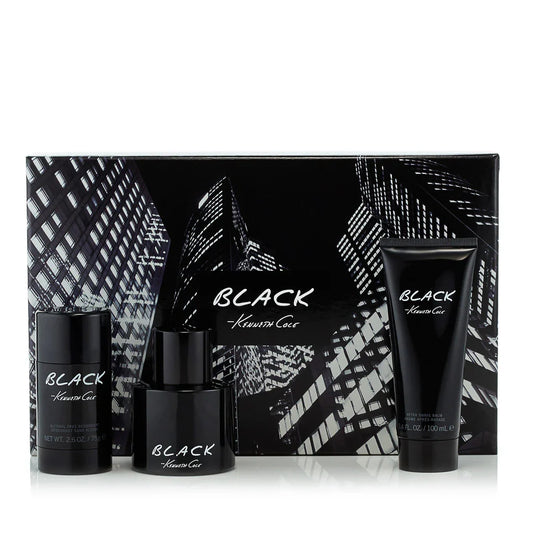 Kenneth Cole Black 4-Piece Set 3.4oz Men EDT Spray by Kenneth Cole