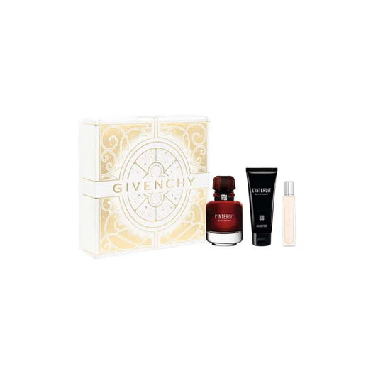 L’Interdit Rouge Givenchy 3pc set for women 2.7oz EDP perfume